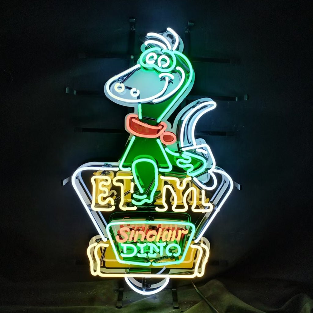 Sinclair Dino Gasoline Trade Mar Reg.US. Patent Off New York Neon Signs Light - Club Rehab