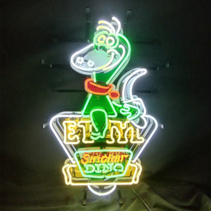 Sinclair Dino Gasoline Trade Mar Reg.US. Patent Off New York Neon Signs Light - Club Rehab