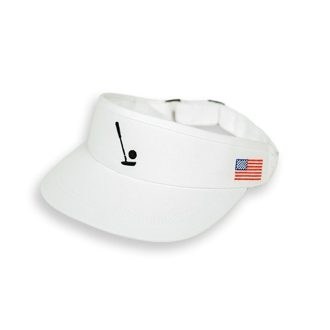 Sink It White Visor - Club Rehab