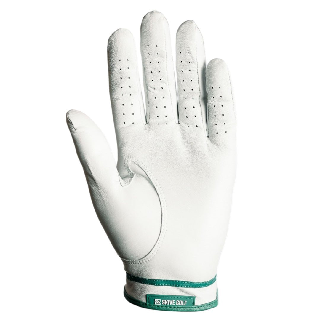 SKIVE Premium Golf Glove - Green + Yellow Drip Left Hand - Club Rehab