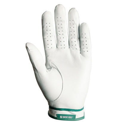 SKIVE Premium Golf Glove - Green + Yellow Drip Left Hand - Club Rehab