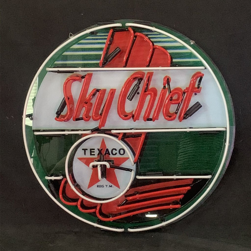 Sky Chief Texaco Gasoline Neon Signs Light - Club Rehab