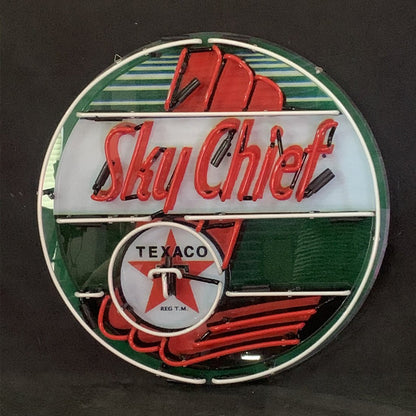 Sky Chief Texaco Gasoline Neon Signs Light - Club Rehab