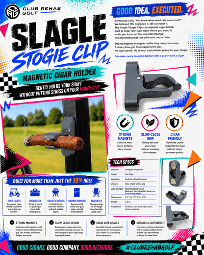 Slagle Stogie Clip Magnetic Cigar Holder - Club Rehab