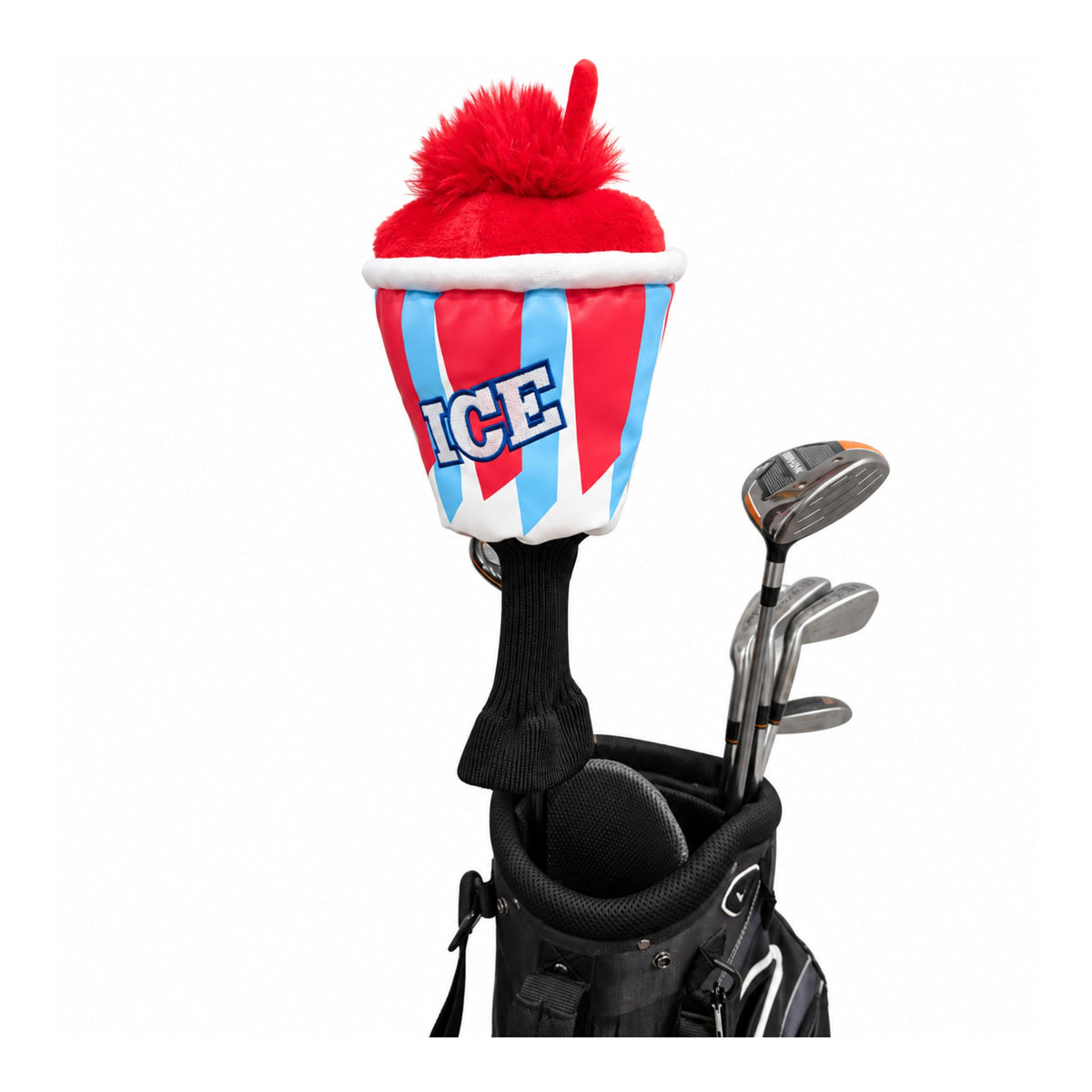 Slushie driver headcover, in bag front view