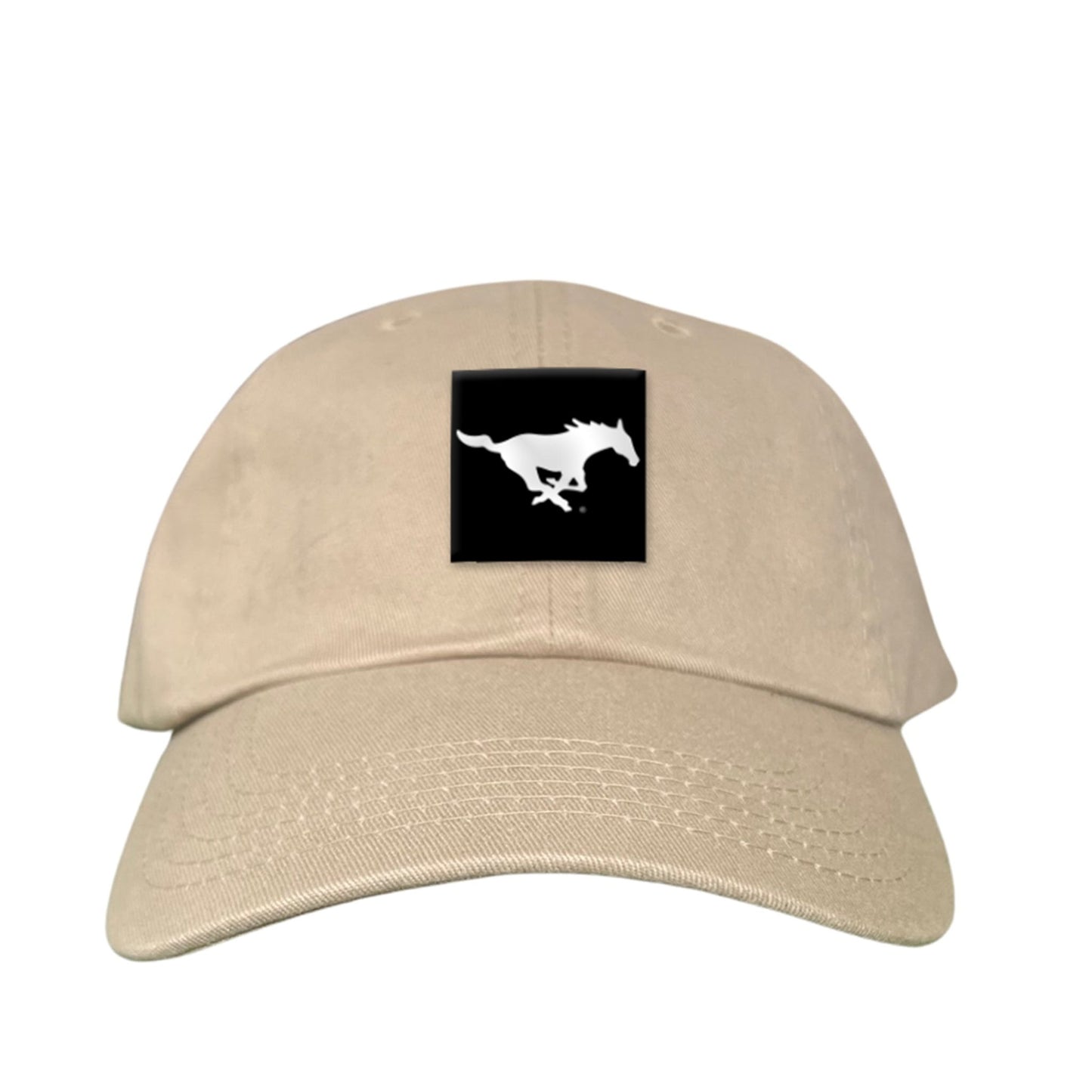 SMU Black Label Pony Logo Hats/ 194 / SMU017 / MM - Khaki Dad Hat - Club Rehab
