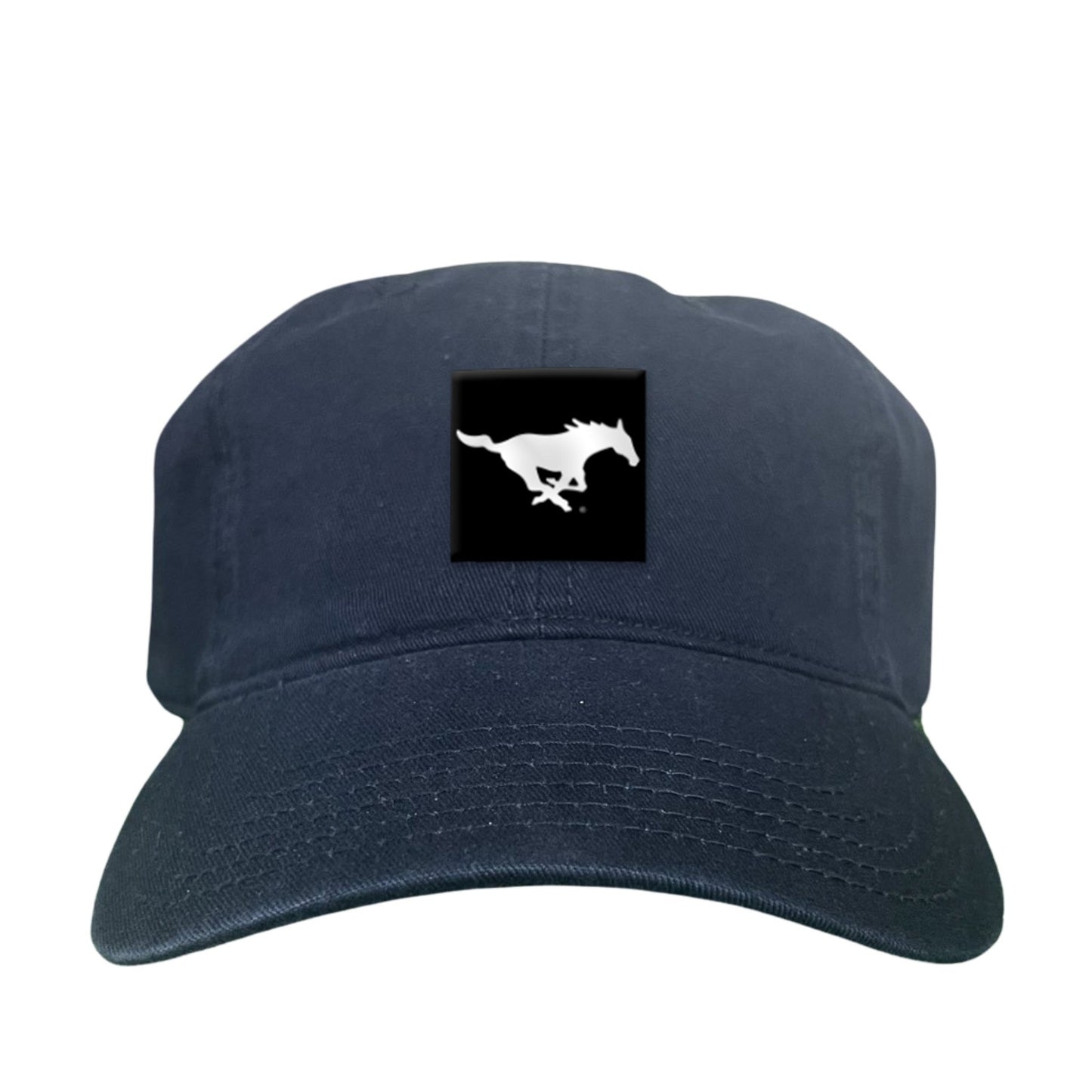 SMU Black Label Pony Logo Hats/ 194 / SMU017 / MM - Dad Hat Grey - Club Rehab