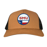 Caramel / Black Curved Mesh Snapback
