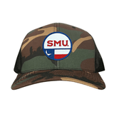 Camo / Black Curved Mesh Snapback