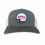 Charcoal / White Curved Mesh Snapback