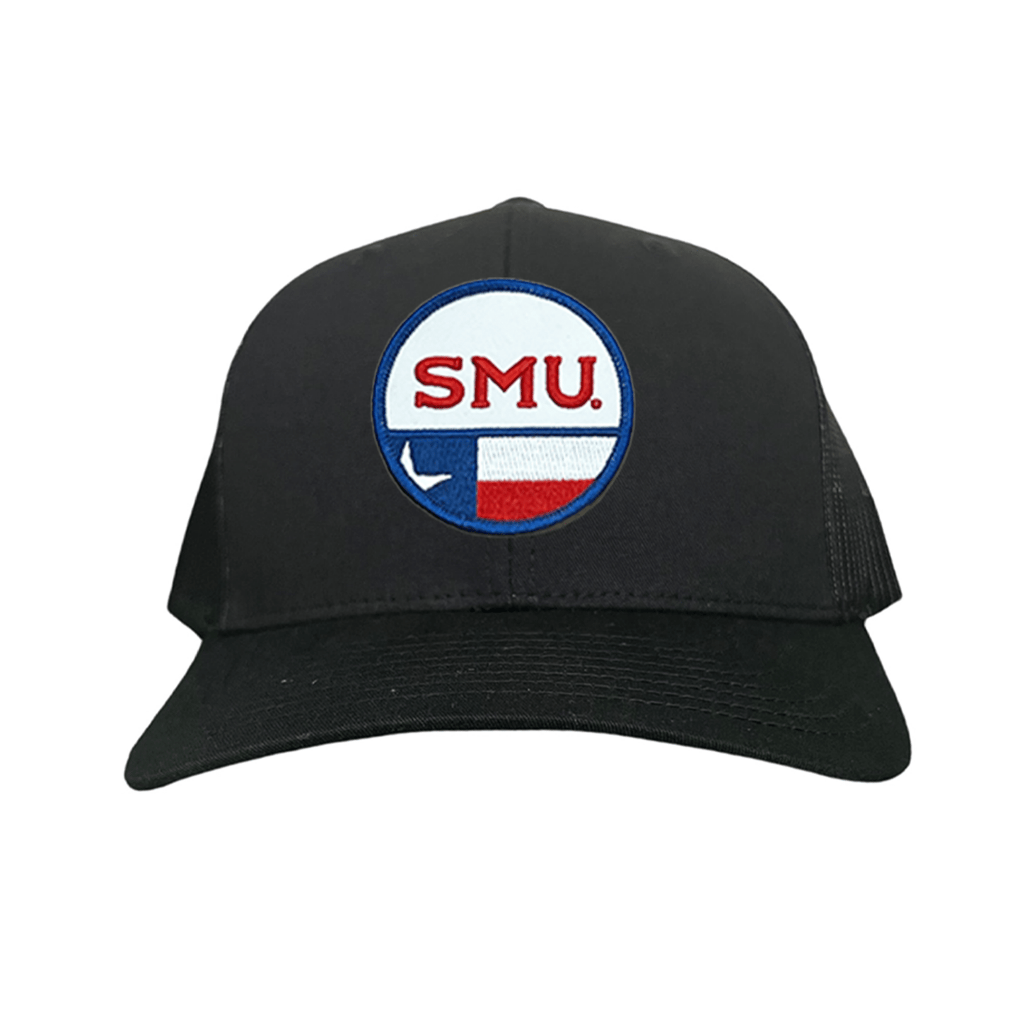 SMU Circle State / Hat / 255 / SMU035 / MM - Black Curved Mesh Snapback - Club Rehab