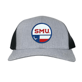 Heather Grey / Black Curved Mesh Snapback