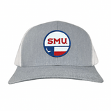 Heather Grey / White Curved Mesh Snapback