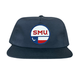 Flat Bill Navy Canvas Snapback