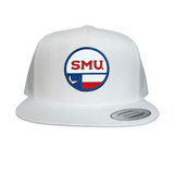 Flat Bill White Mesh Snapback