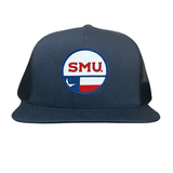 Flat Bill Navy Mesh Snapback