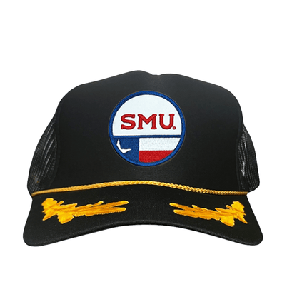 SMU Circle State / Hat / 255 / SMU035 / MM - Foam Black / Gold Mesh Snapback - Club Rehab