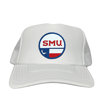SMU Circle State / Hat / 255 / SMU035 / MM - Foam White Mesh Snapback - Club Rehab
