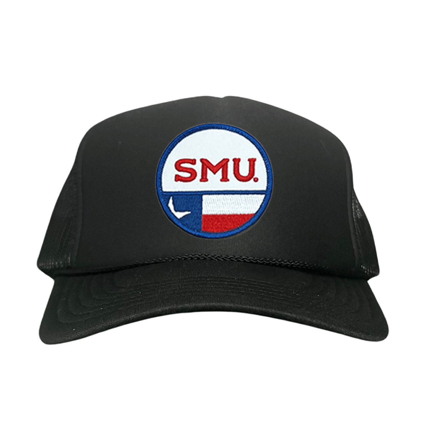 SMU Circle State / Hat / 255 / SMU035 / MM - Foam Black Mesh Snapback - Club Rehab