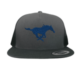 Flatbill Charcoal Mesh Snapback