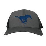 Charcoal Curved Bill Mesh Snapback