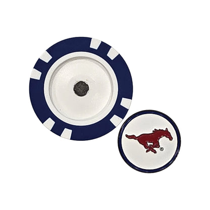 SMU Mustangs Golf Chip Ball Marker
