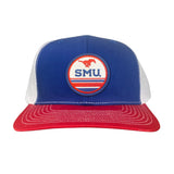 Royal / White / Red Curved Bill Trucker