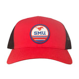 Red / Black Curved Bill Trucker