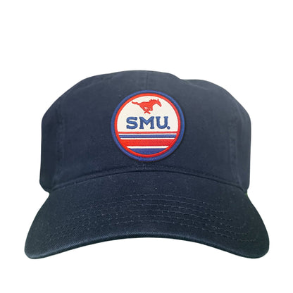 SMU Pony SMU Circle Patch Hats / 119 / SMU009 / MM - Dad Hat Navy - Club Rehab