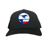 Black Curved Bill Mesh Snapback