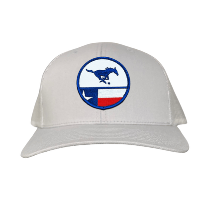 SMU Pony SMU Pony Flag Patch / Hats / 254 / SMU043 / MM - Silver Curved Bill Mesh Snapback - Club Rehab
