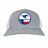 Heather Grey / White Curved Bill Mesh Snapback