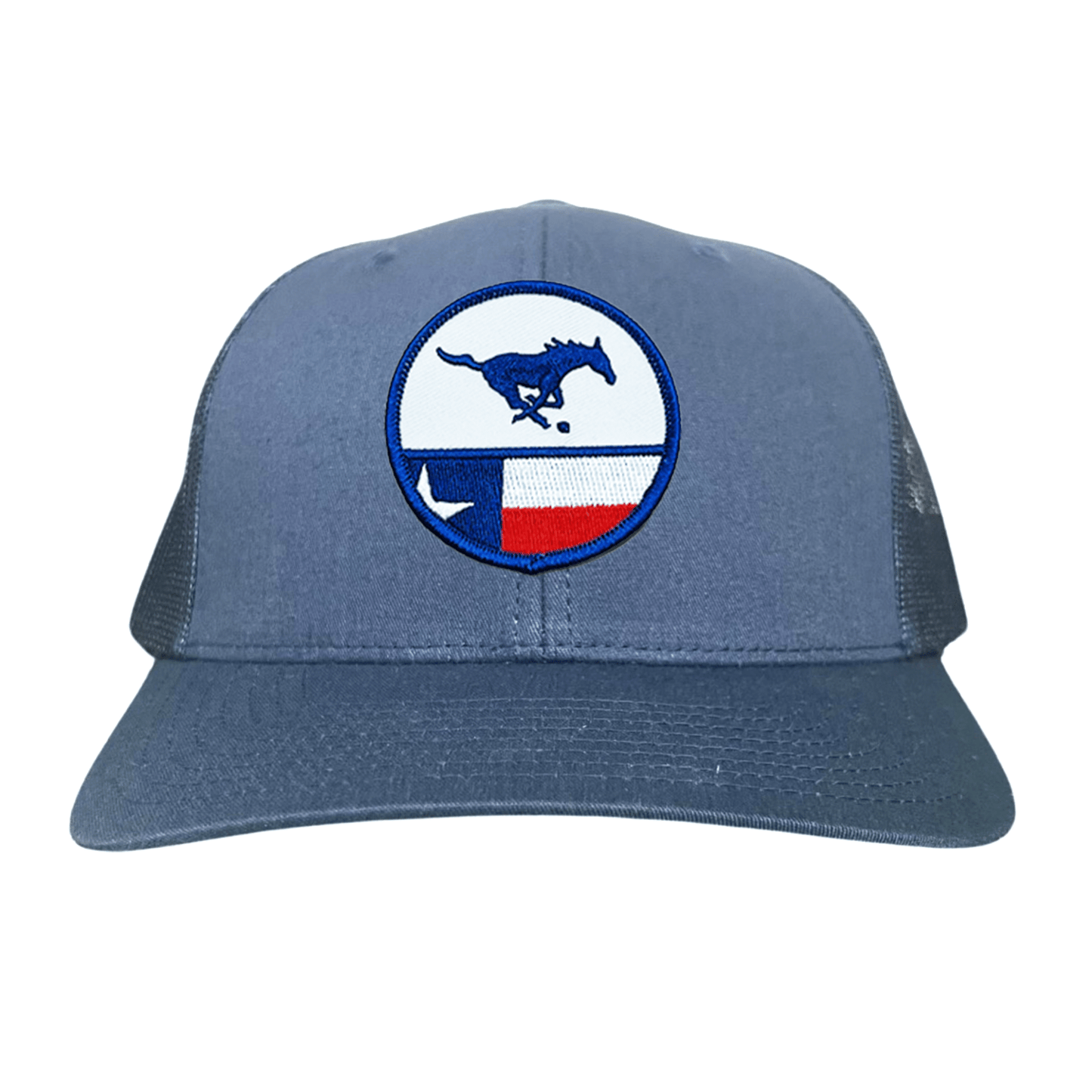 SMU Pony SMU Pony Flag Patch / Hats / 254 / SMU043 / MM - Navy Curved Bill Mesh Snapback - Club Rehab