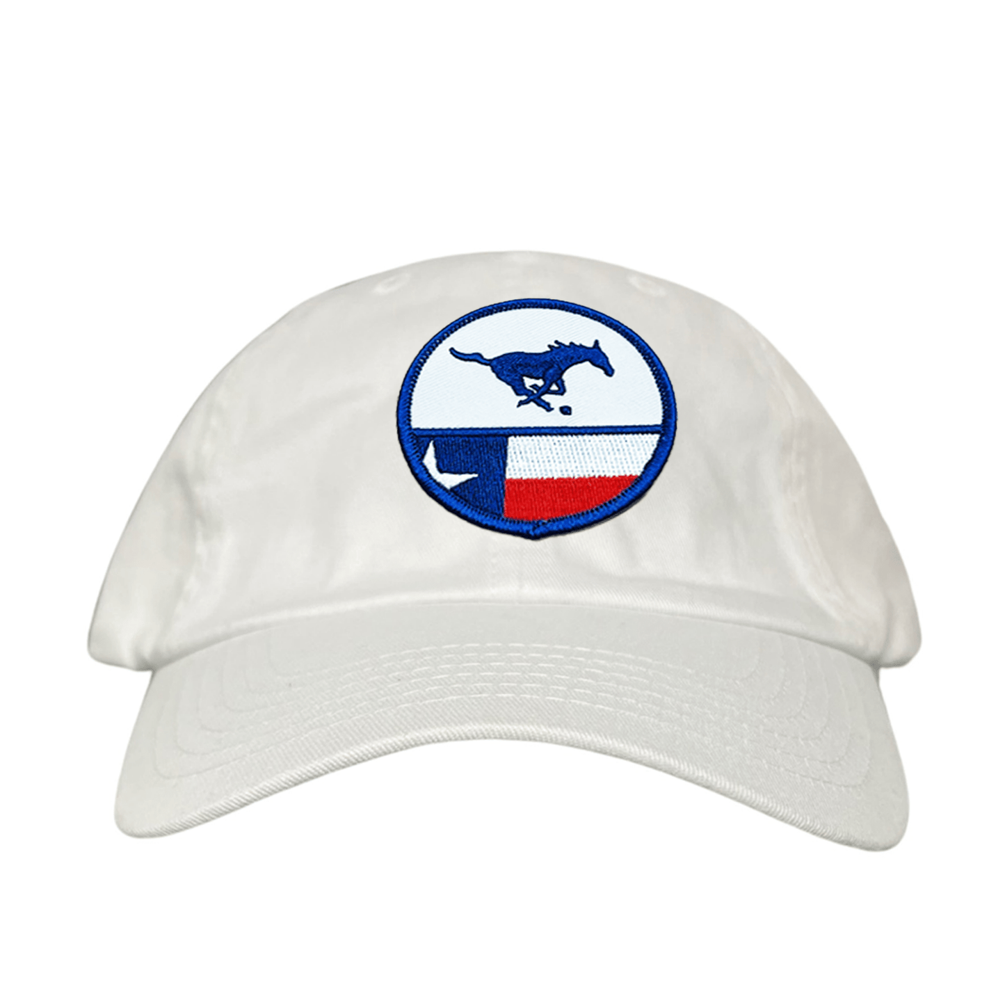 SMU Pony SMU Pony Flag Patch / Hats / 254 / SMU043 / MM - Dad Hat White - Club Rehab