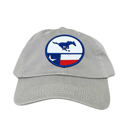 SMU Pony SMU Pony Flag Patch / Hats / 254 / SMU043 / MM - Dad Hat Grey - Club Rehab