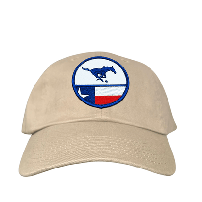 SMU Pony SMU Pony Flag Patch / Hats / 254 / SMU043 / MM - Dad Hat Khaki - Club Rehab