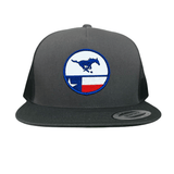 Flat Bill Charcoal Mesh Snapback