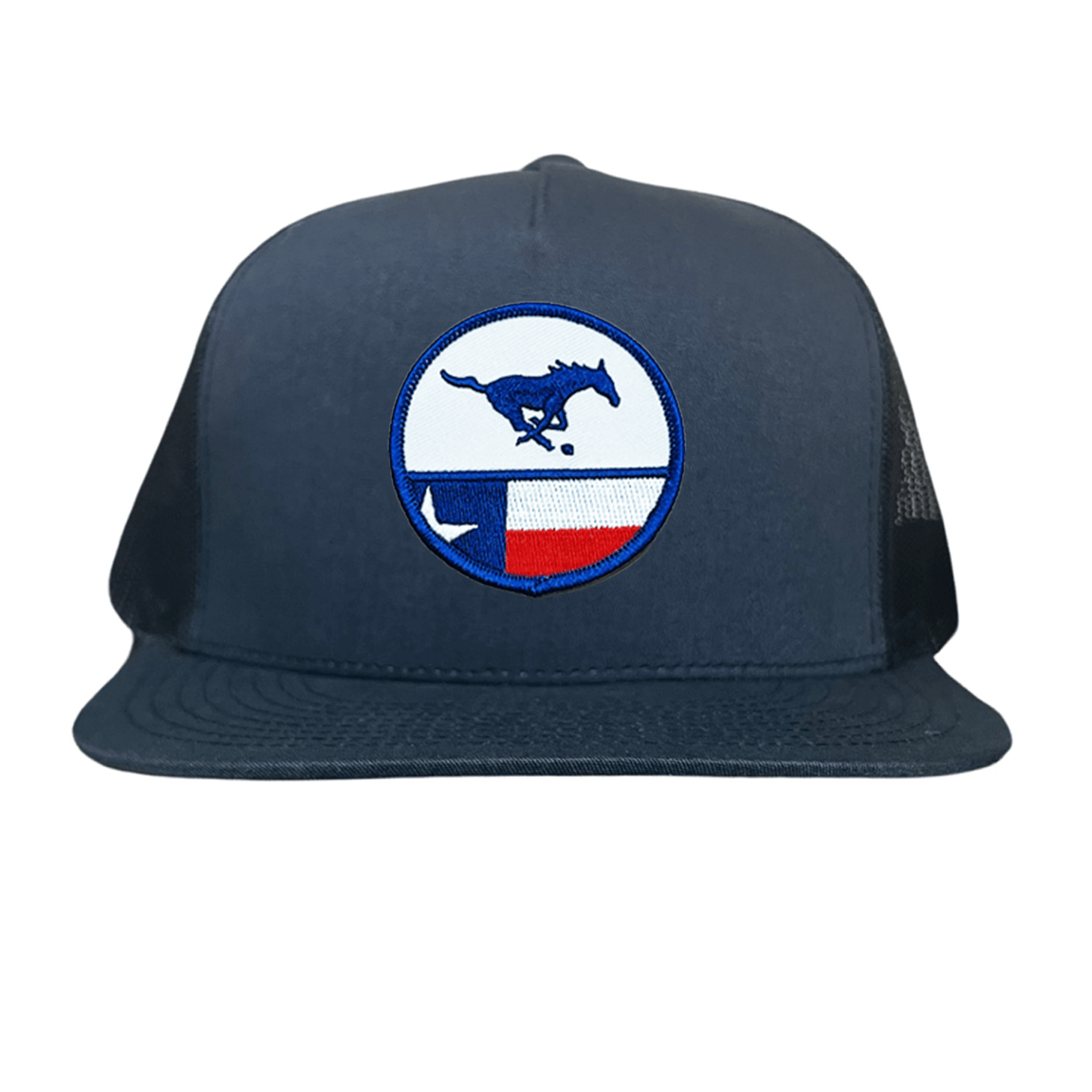 SMU Pony SMU Pony Flag Patch / Hats / 254 / SMU043 / MM - Flat Bill Navy Mesh Snapback - Club Rehab