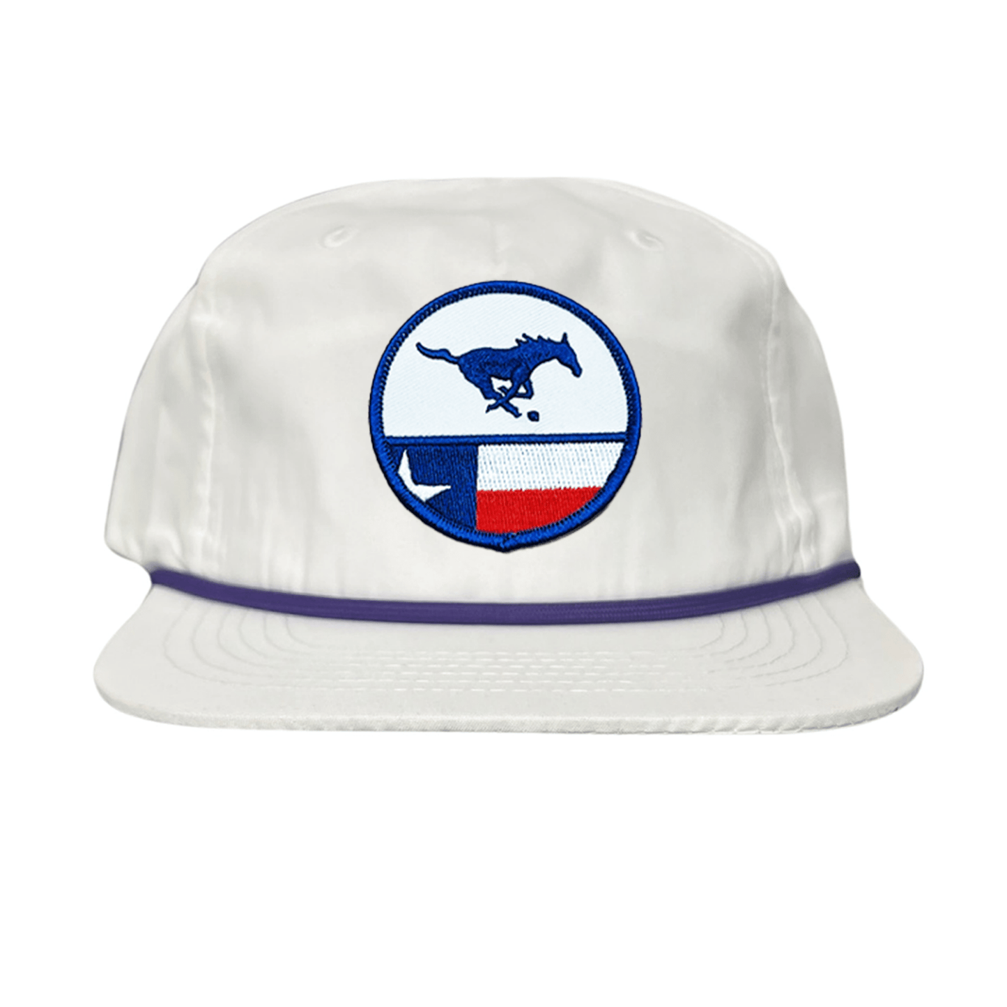 SMU Pony SMU Pony Flag Patch / Hats / 254 / SMU043 / MM - Flat Bill Royal / White Mesh Snapback - Club Rehab