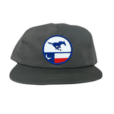Flat Bill Charcoal Canvas Snapback