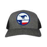 Dark Heather / Black Curved Bill Trucker