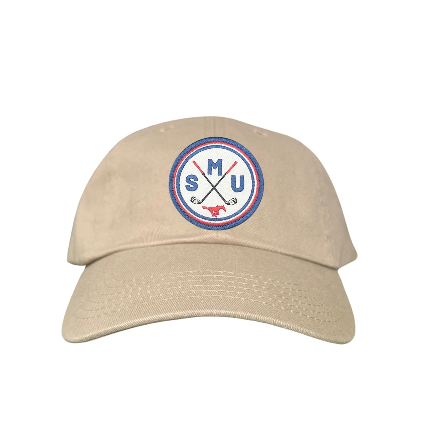 SMU / SMU Golf Circle Patch / Hat / 175 / SMU016 / MM - Khaki Dad Hat - Club Rehab