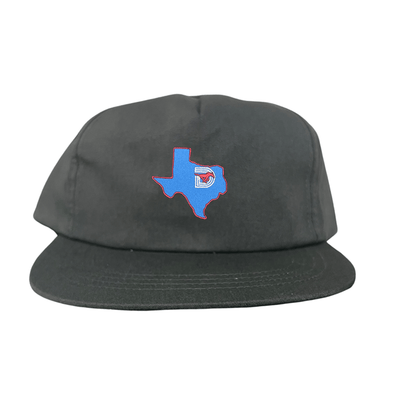 SMU State of Texas Pony / Hats / 004 / SMU017 / MM - Flat Bill White 5 Panel Canvas - Club Rehab