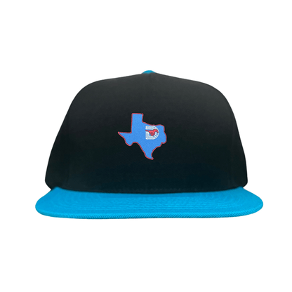 SMU State of Texas Pony / Hats / 004 / SMU017 / MM - Flat Bill Red 5 Panel Canvas - Club Rehab