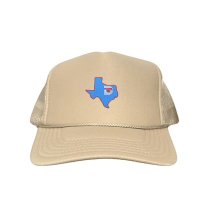 SMU State of Texas Pony / Hats / 004 / SMU017 / MM - Heather Grey / Black / Curved Bill Mesh Snapback - Club Rehab