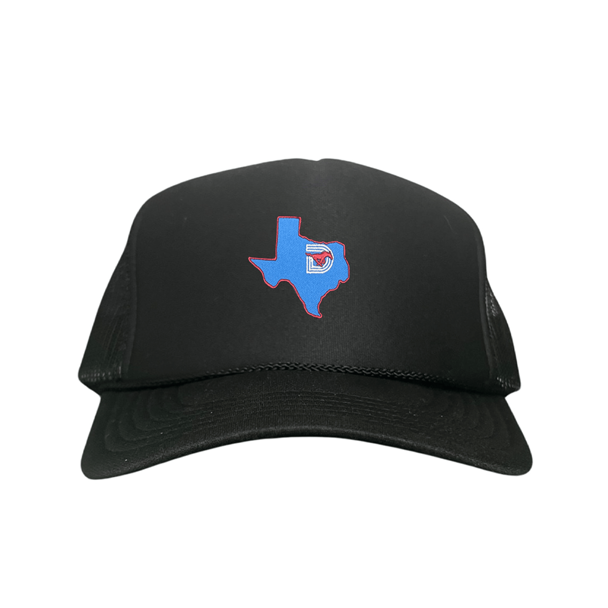SMU State of Texas Pony / Hats / 004 / SMU017 / MM - Camo / Curved Bill Trucker Mesh Snapback - Club Rehab