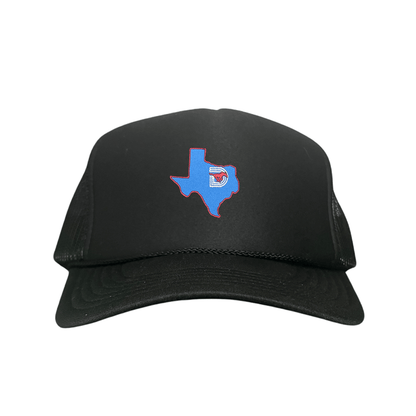 SMU State of Texas Pony / Hats / 004 / SMU017 / MM - Camo / Curved Bill Trucker Mesh Snapback - Club Rehab