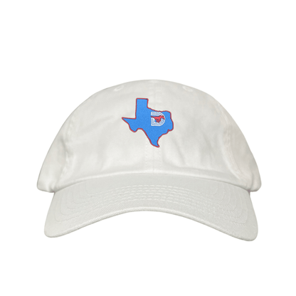 SMU State of Texas Pony / Hats / 004 / SMU017 / MM - White Dad Hat - Club Rehab