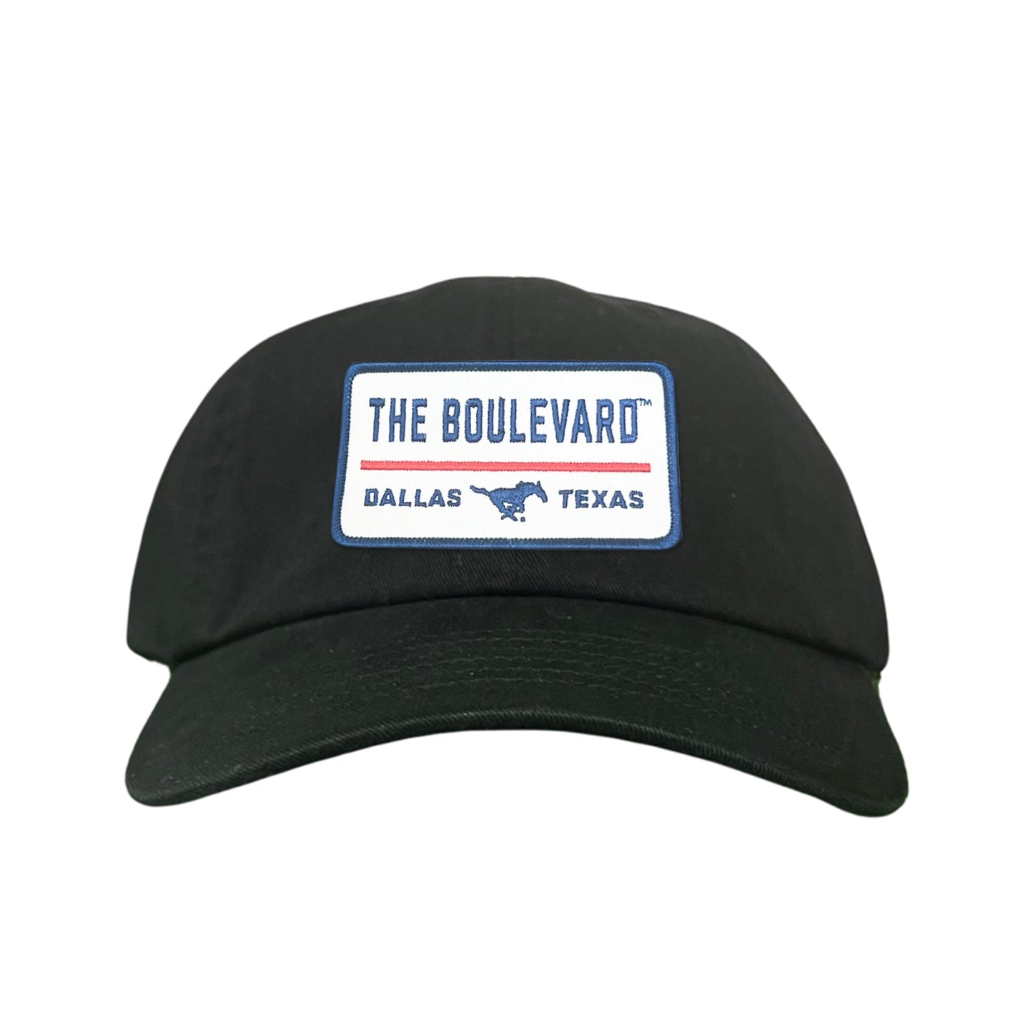 SMU / The Boulevard Rectangle Patch / Mesh Snap Back / 127 / SMU004 - Dad Hat Black - Club Rehab