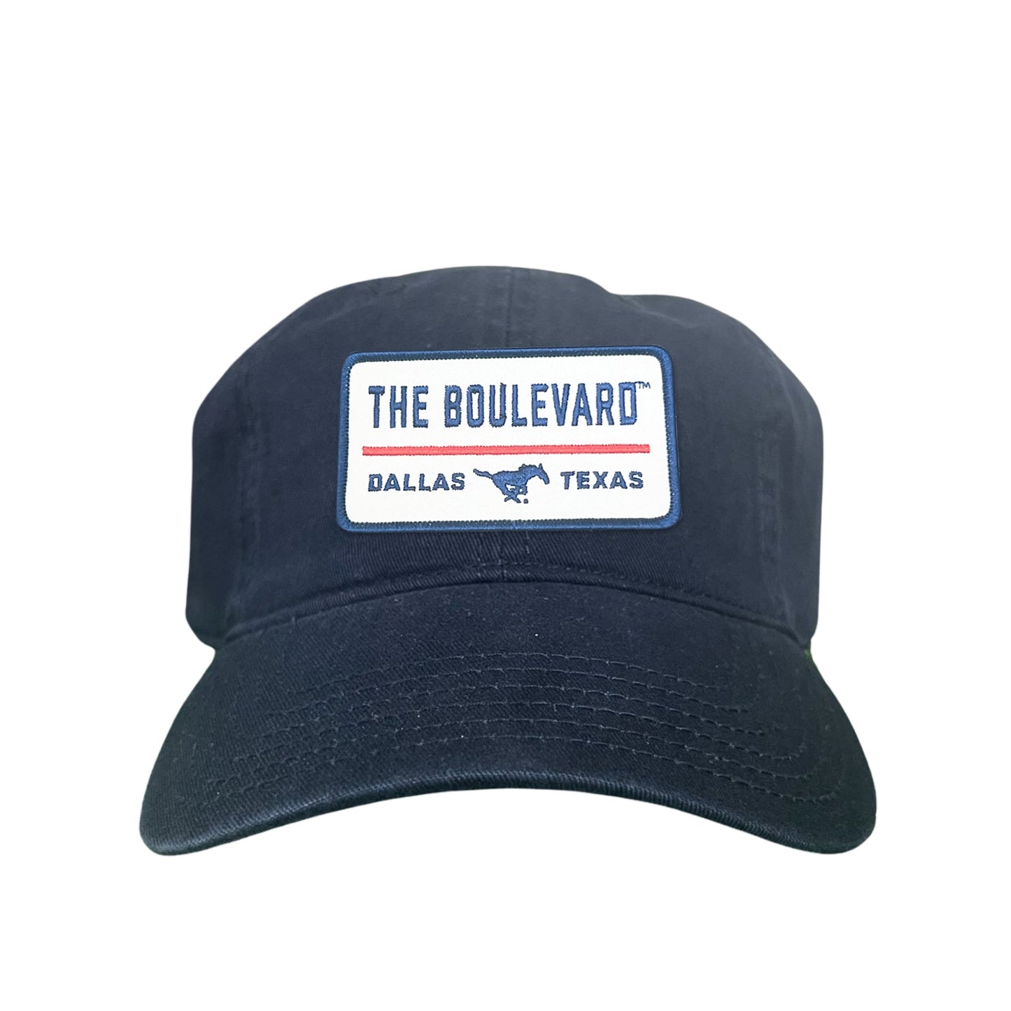 SMU / The Boulevard Rectangle Patch / Mesh Snap Back / 127 / SMU004 - Dad Hat Navy - Club Rehab